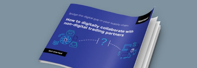 Bridge the Digital Gap in Your Supply Chain: How-To Tips for Digital Collaboration with Non-Digital Trading Partners eBook cover image
