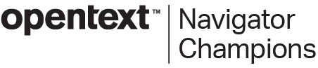 OpenText Navigator Champions logo